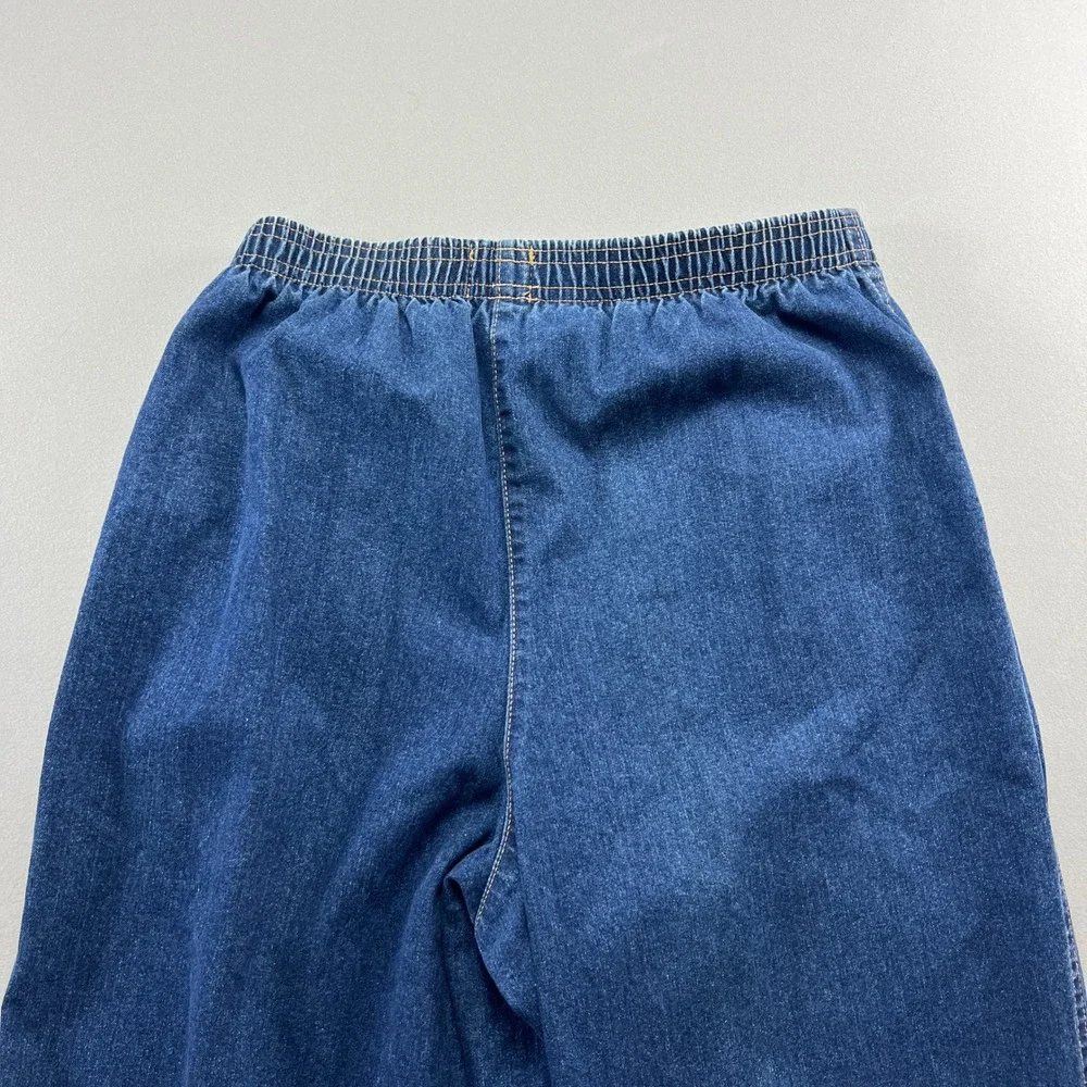 City Blues By Koret Straight Jeans Women 10 Denim Cotton Elastic Waist High Rise